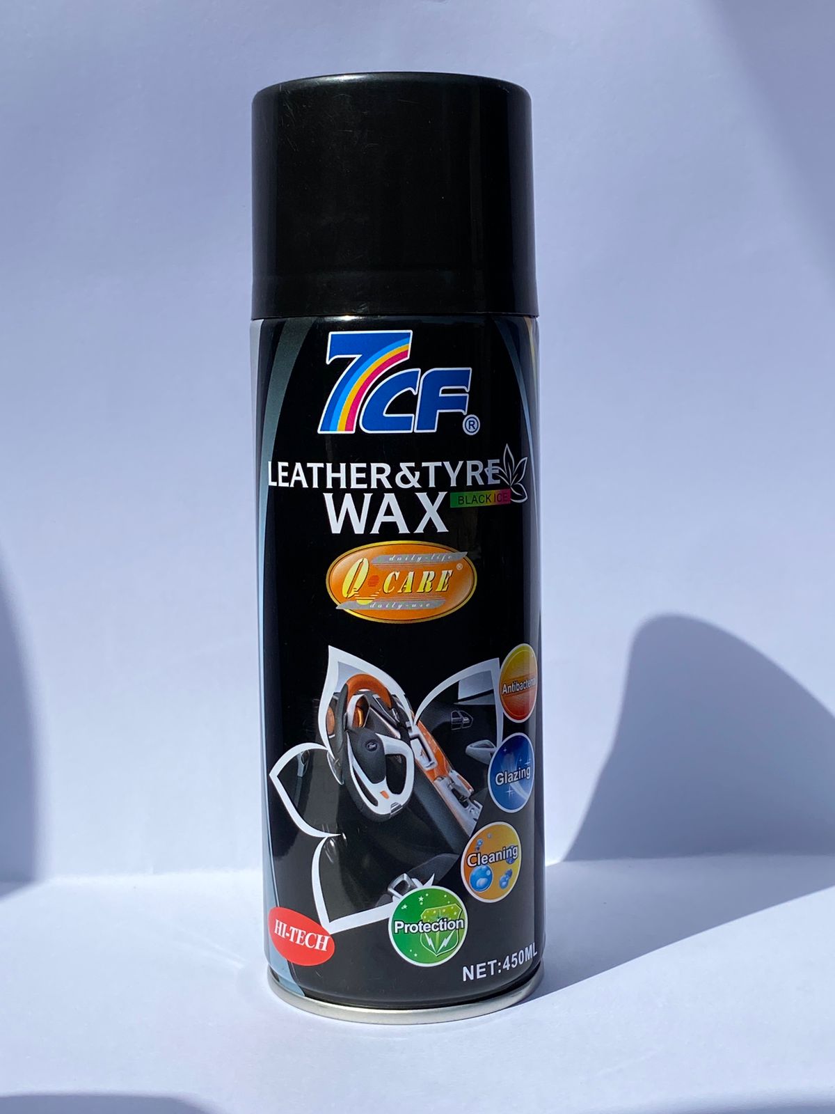 7CF Leather & Tire Wax Black