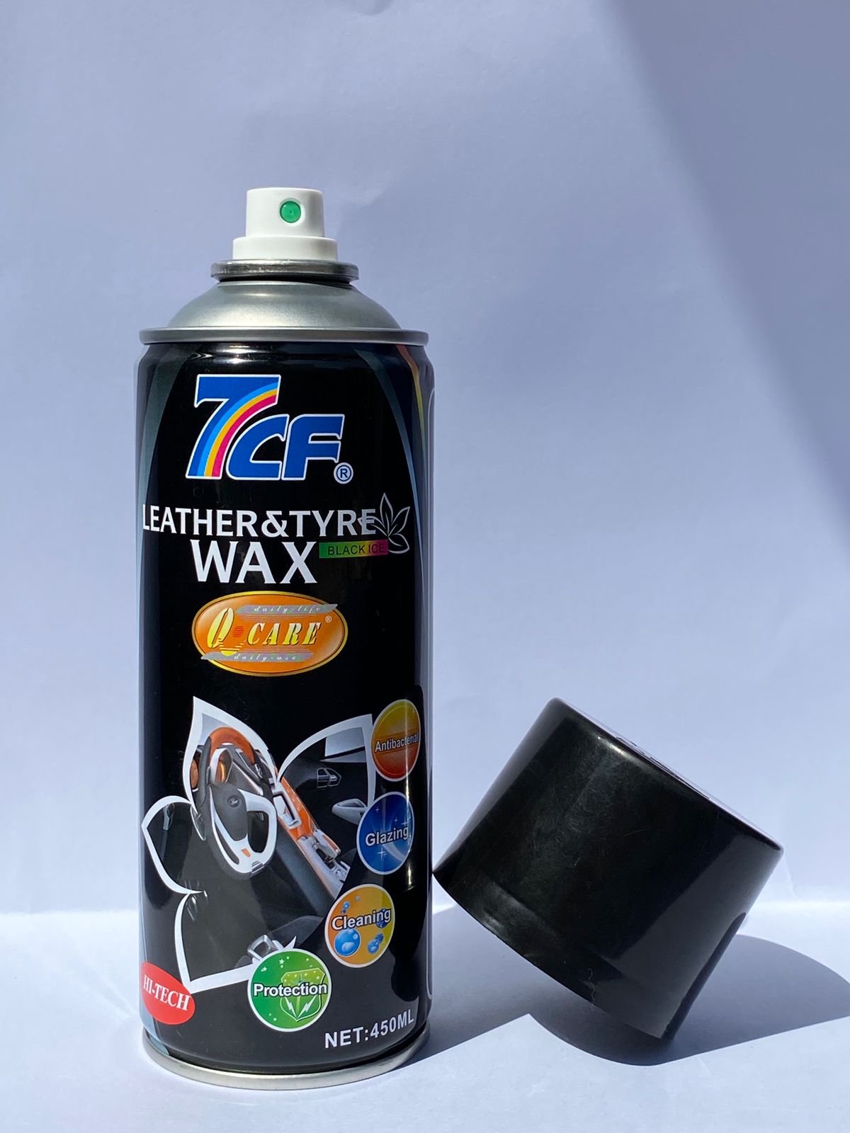 7CF Leather & Tire Wax Black