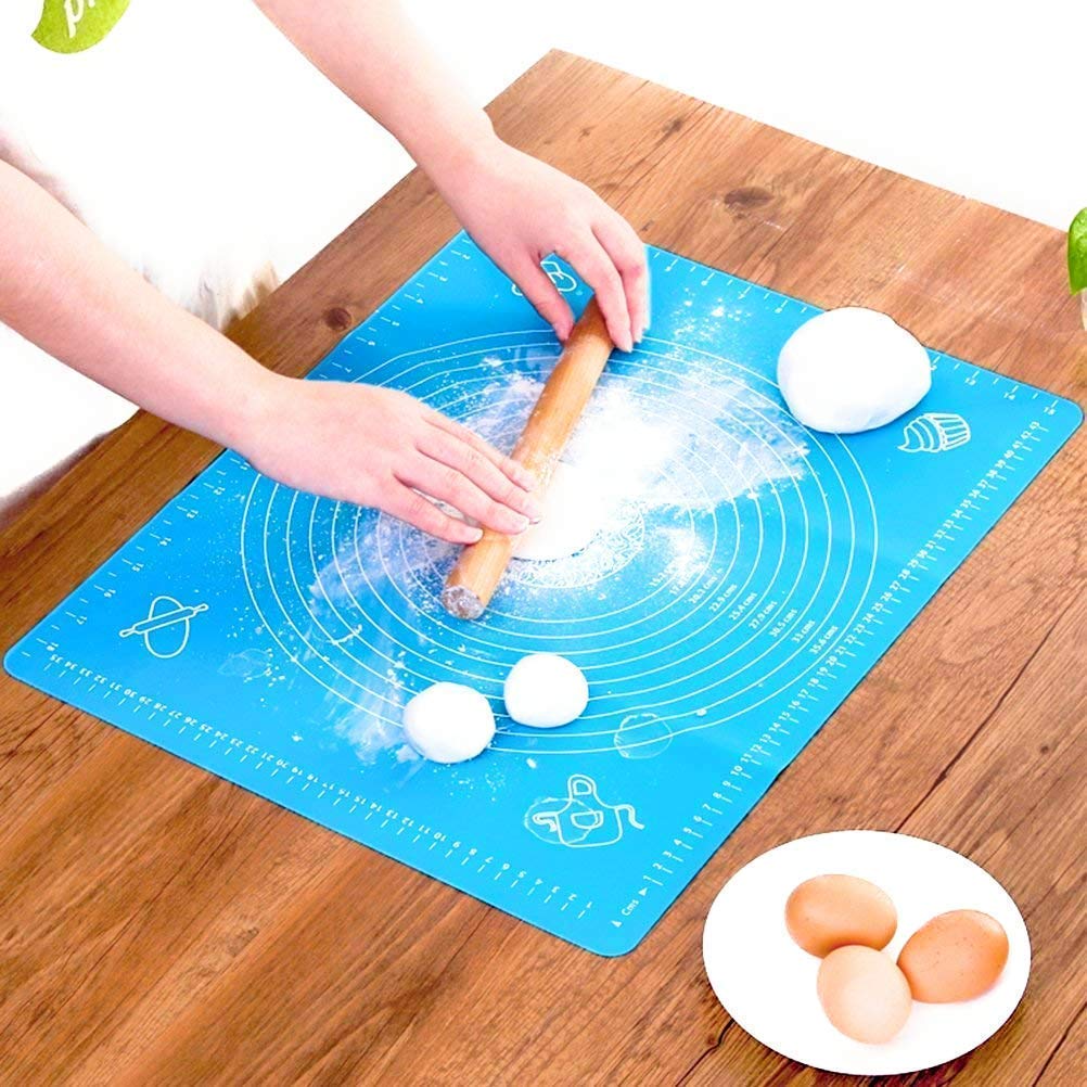 Non-Stick Silicone Baking Mat With Measurements Heat Resistant Cookie Sheet Oven Liner