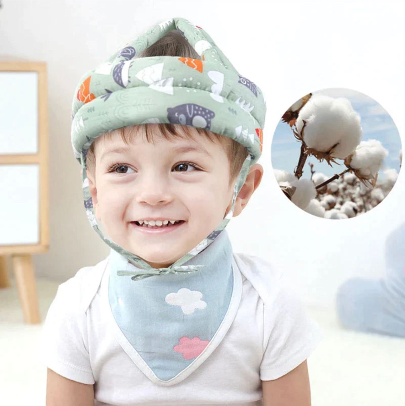 Baby Safety Helmet Head Protection Headgear Toddler Anti-fall Pad Children Learn To Walk Crash Cap (Random Design