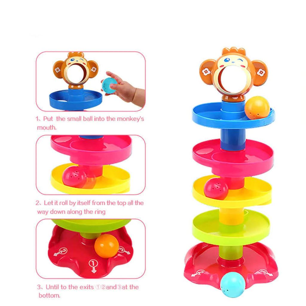 Huanger Roll Ball Baby Toys Tower Puzzle Roling Ball Roll Ball Toy For Children