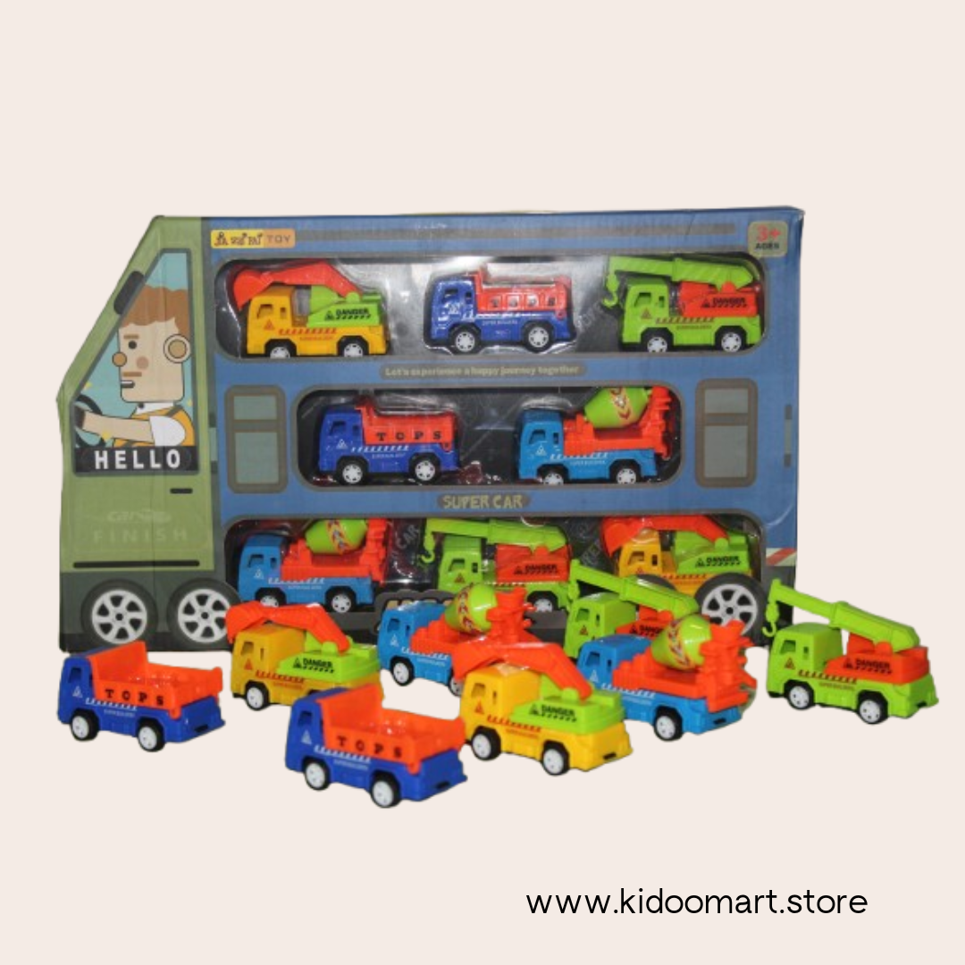 Happy Motor Cade Unbreakable Construction 8 Pc Set